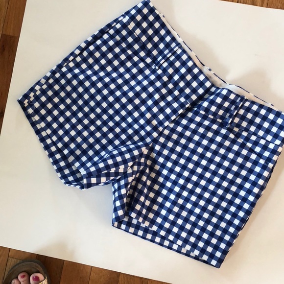 The Limited Blue gingham plaid Bermuda short Sz.6 - Picture 5 of 5